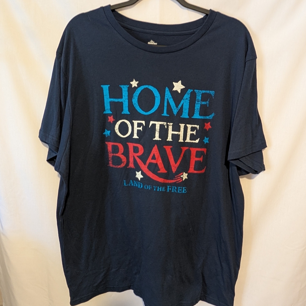 Navy Patriotic Graphic Tee